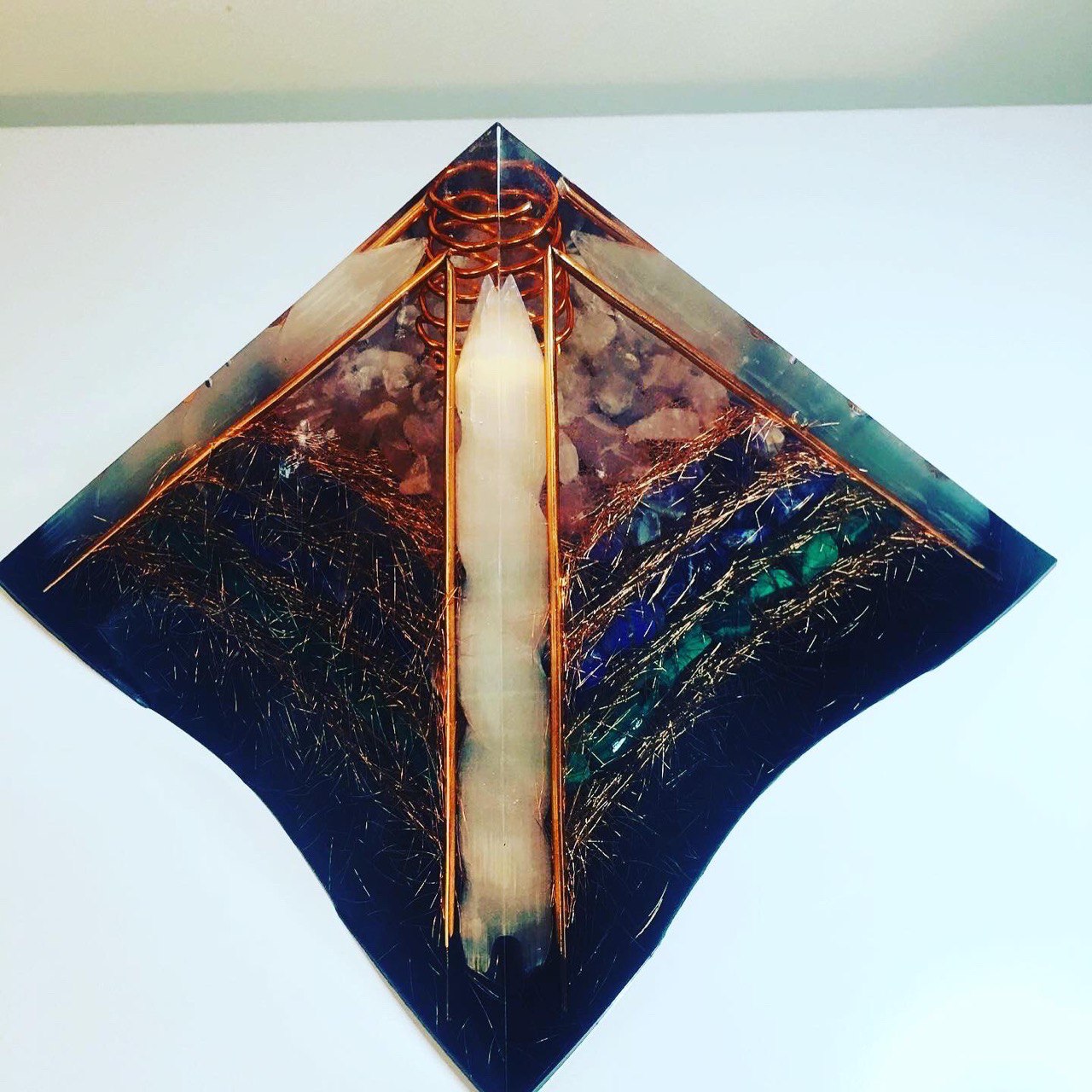 Large 8 Sided Giza - 6" Height - Chakra Conductor